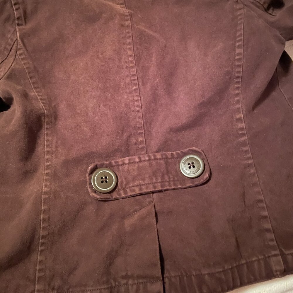 Rare VTG American Eagle Tailored Fit Chocolate Button Up Cotton Jacket / Shacket - Picture 3 of 16